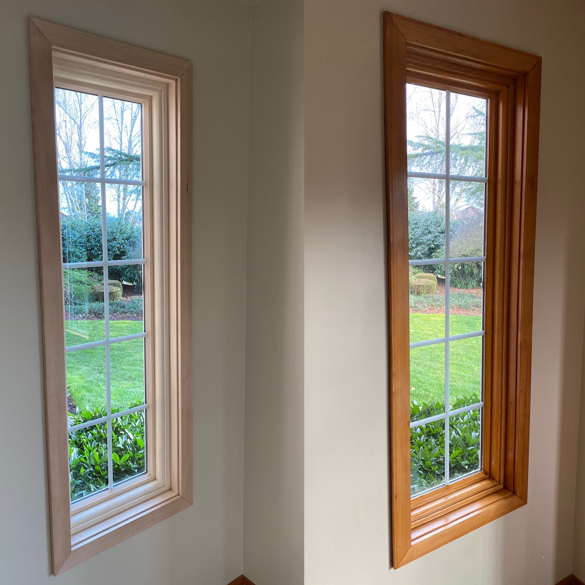 Living room picture window